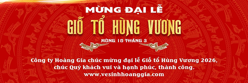 Banner Giỗ Tổ Hùng Vương mùng 10 tháng 3 âm lịch